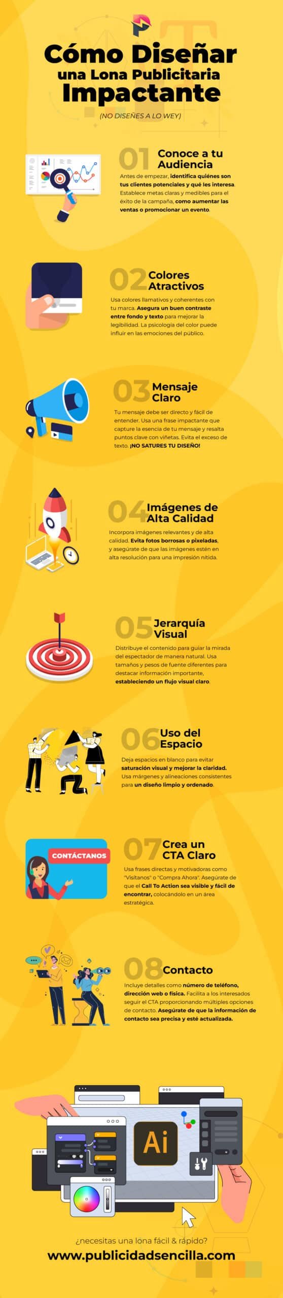 Cómo Diseñar una Lona Publicitaria Impactante